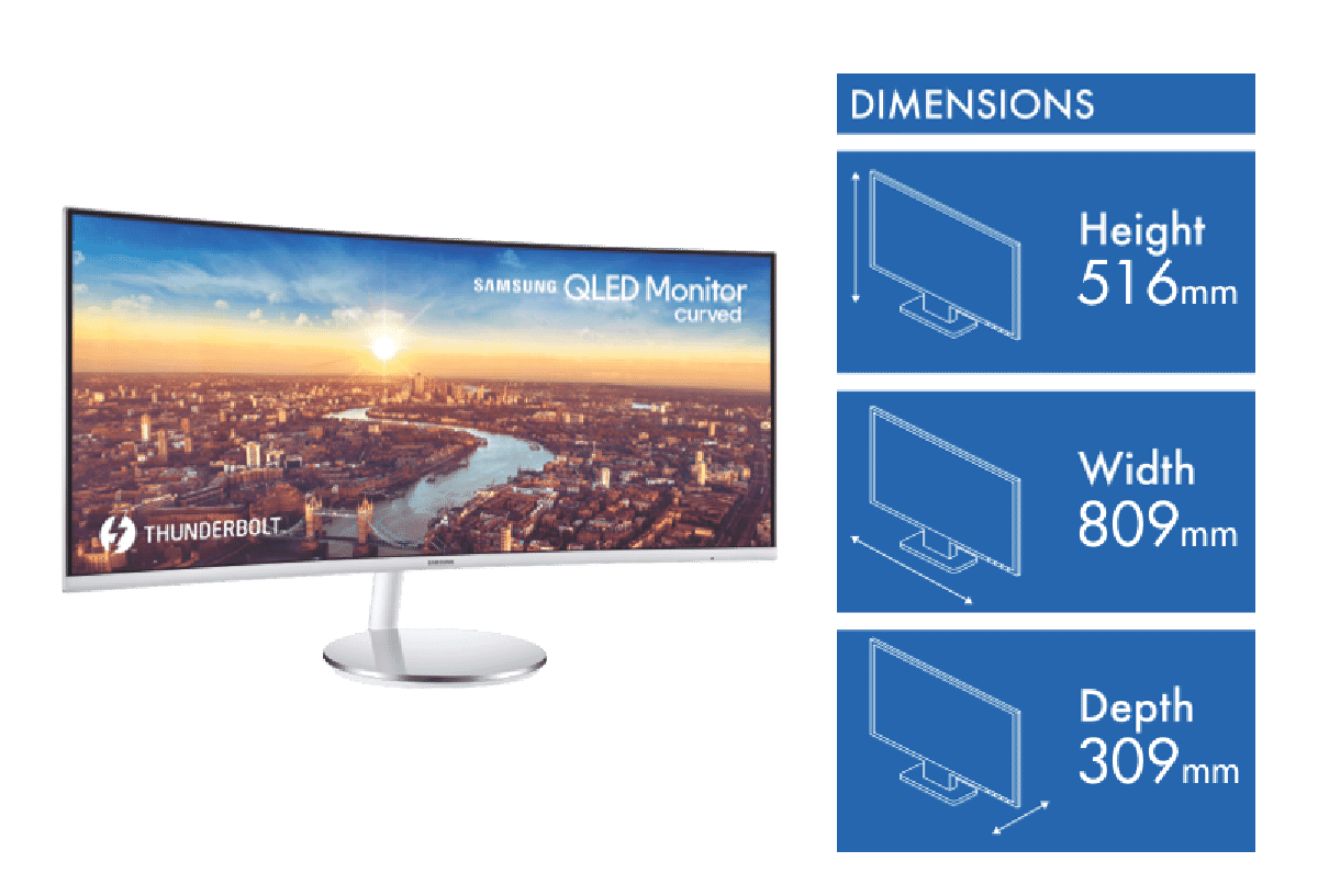 Samsung 34' QLED Curved Monitor