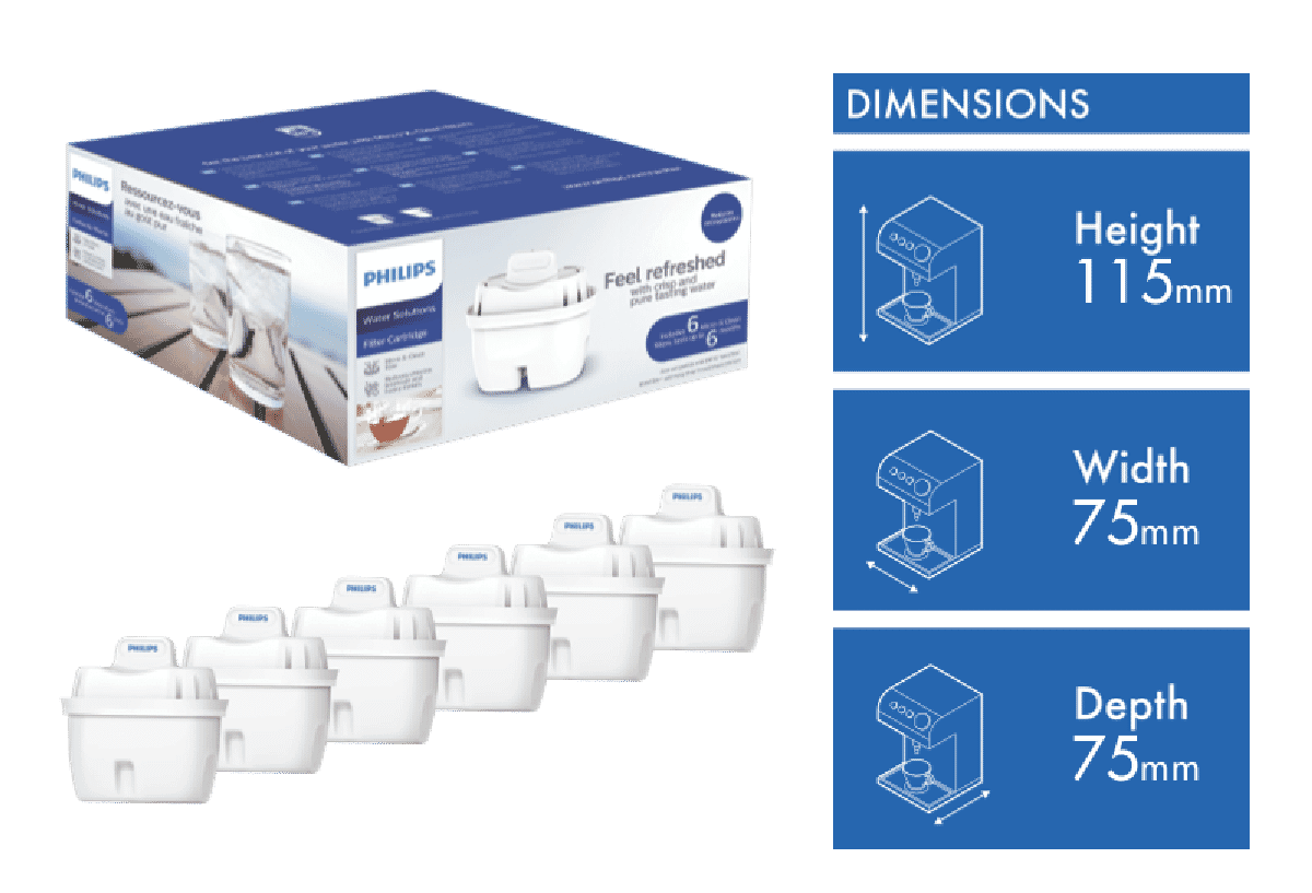 Philips Micro X-Clean Alkaline Water Filters 3 Pack, BIG W