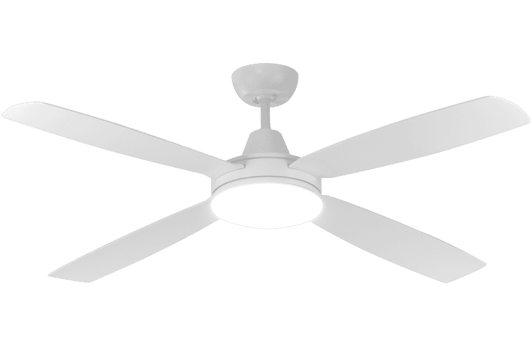 Light White Ceiling Fan At The Good Guys, Canvas Ceiling Fan With Light