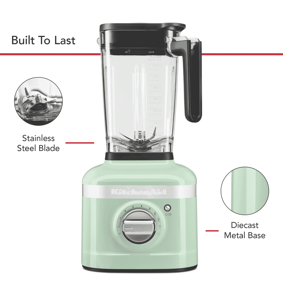 KitchenAid 5KSB4027APT Pistachio Blender at The Good Guys