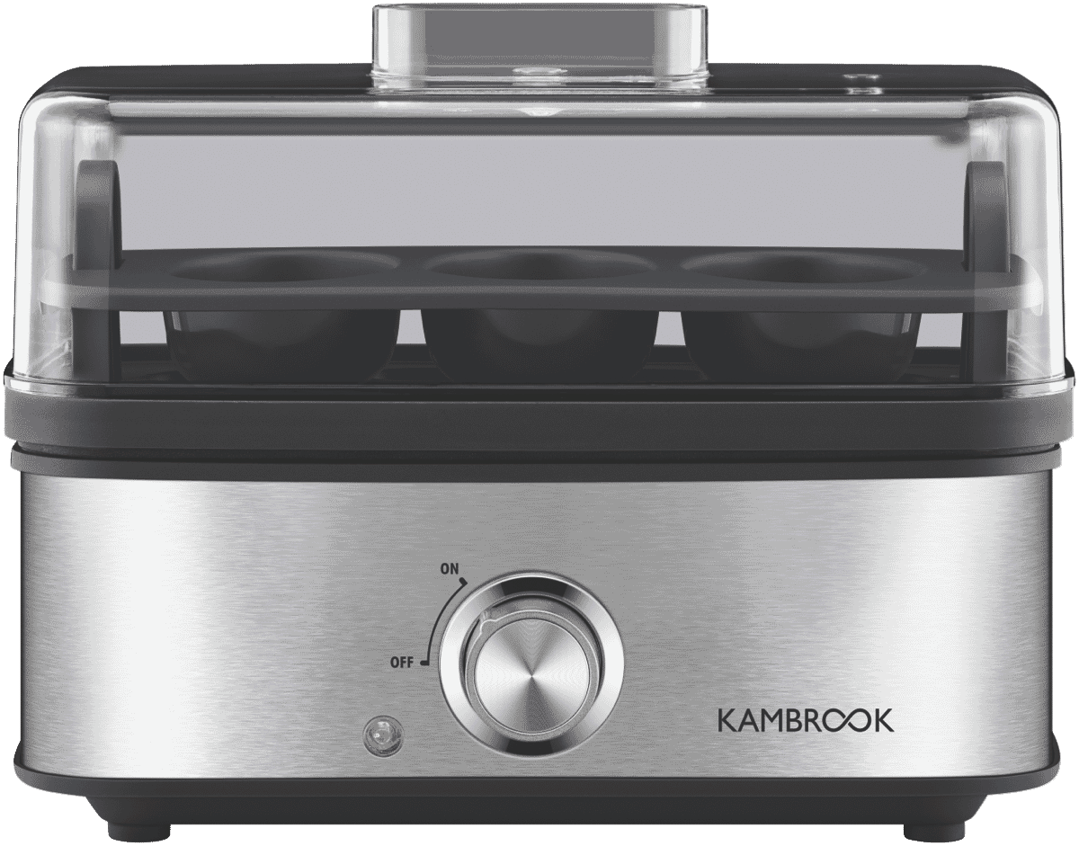 Kambrook KEG655BSS2JAN1 3 Way Compact Egg Cooker at The Good Guys