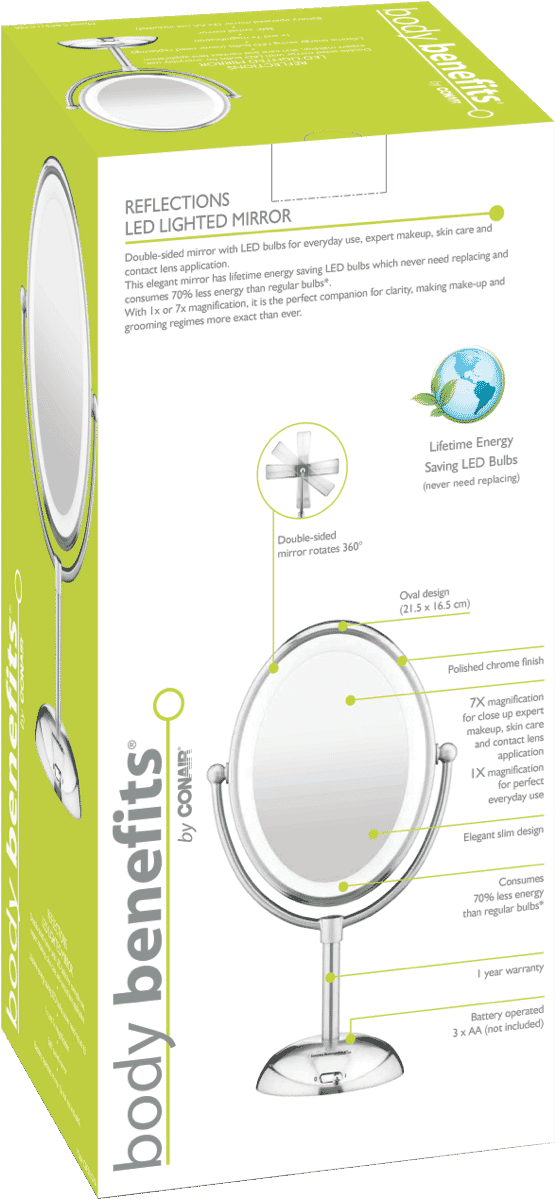 Body Benefits CBE51LCMA Reflections LED Lighted Mirror at The Good Guys