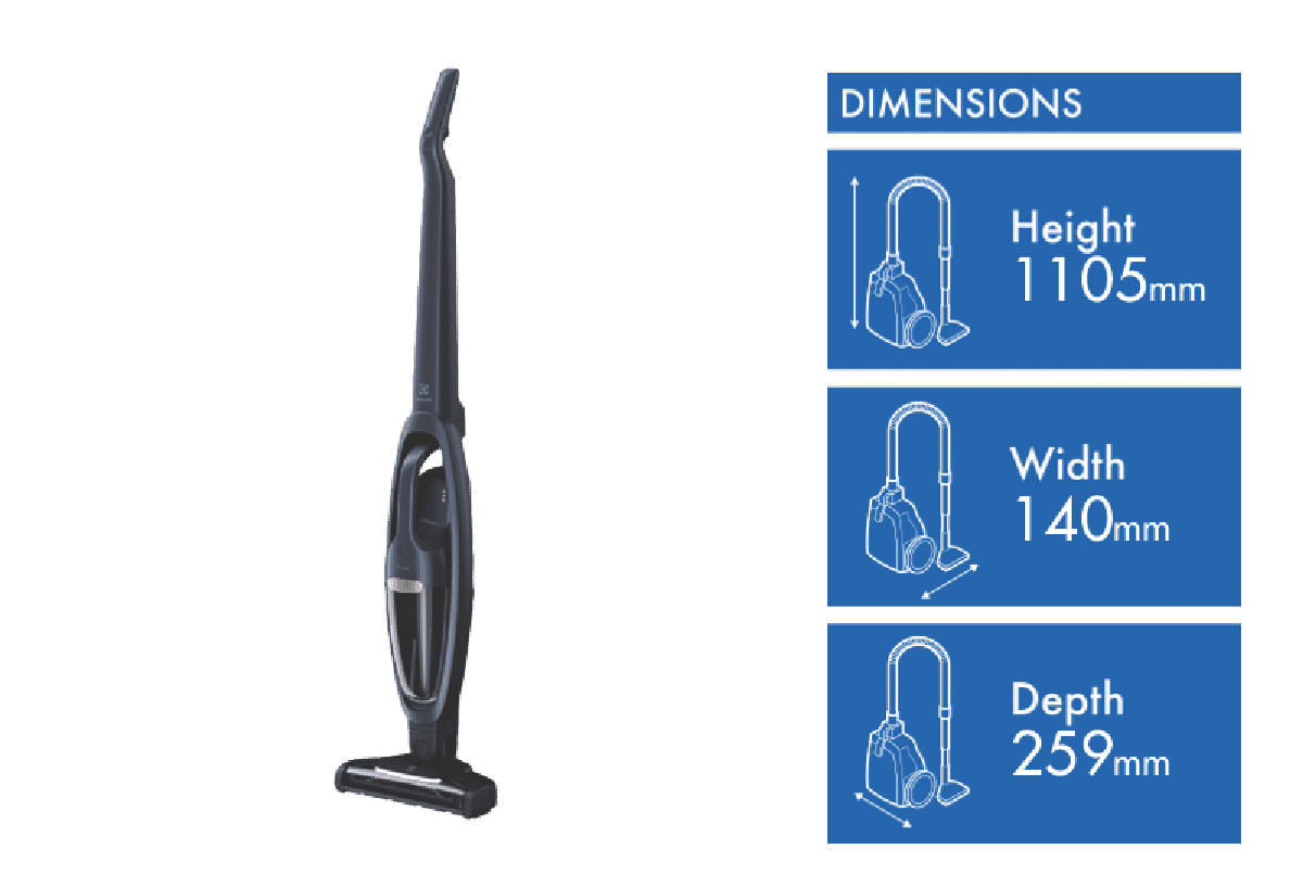 Electrolux Well Q7 Reach Stick Vacuum WQ71P5OIB