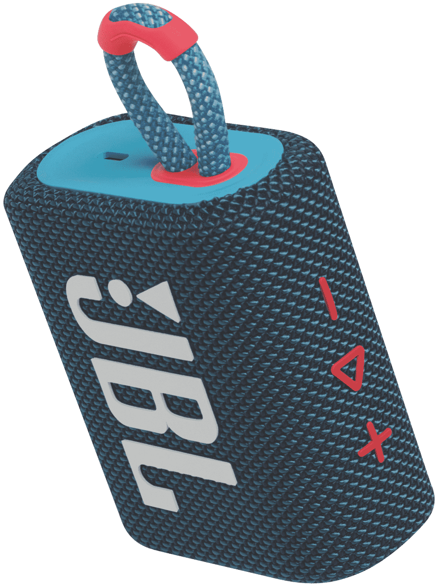 JBL 5059185 Go 3 Mini Bluetooth Speaker Blue Pink at The Good Guys