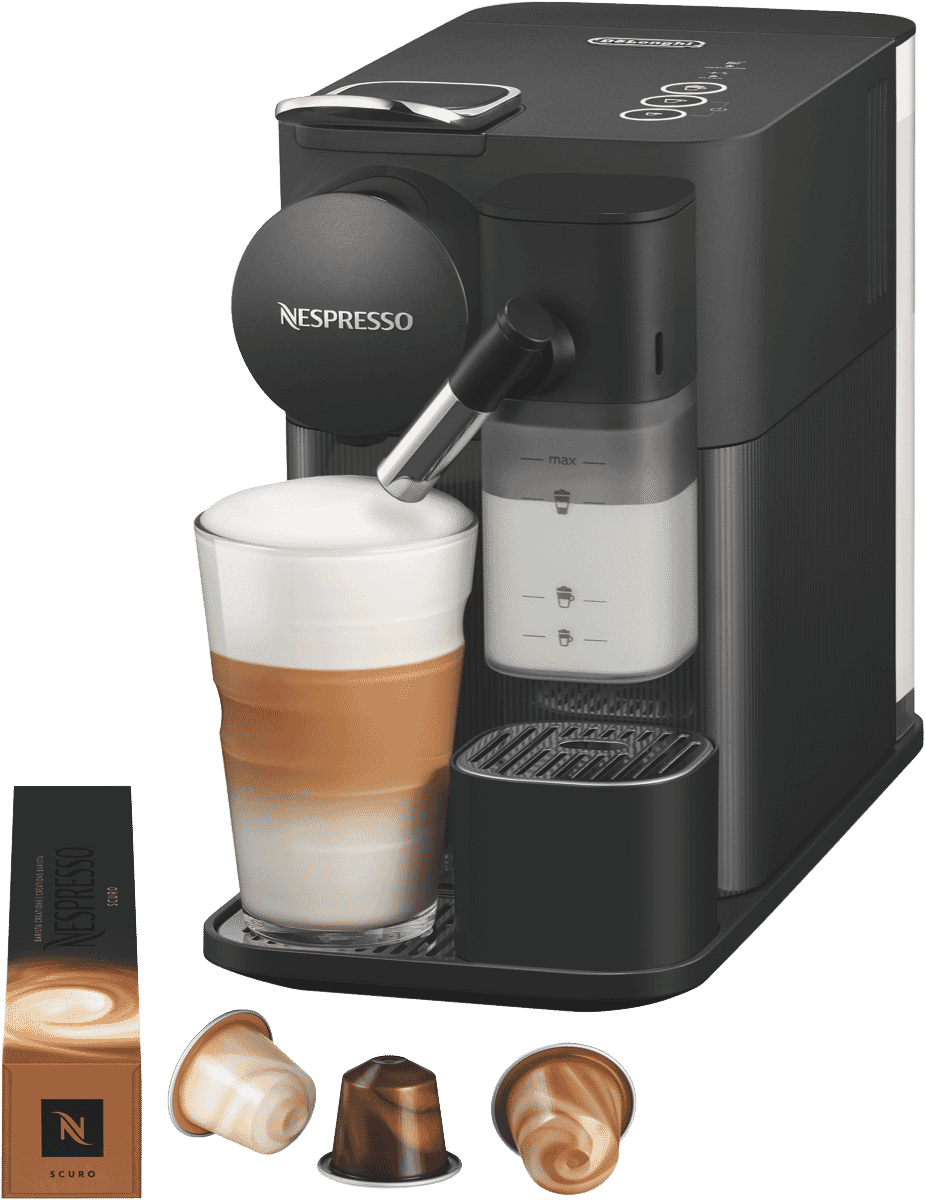 NESPRESSO Lattissima One Espresso/Coffee Machine L 1450 W F111-EU-BK-NE ...