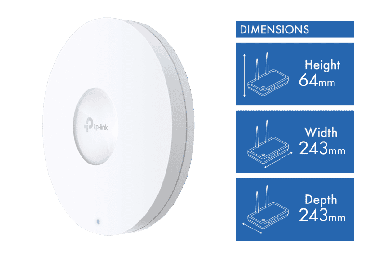 TP-LINK Omada AX1800 Wireless Ceiling Mount Access Point