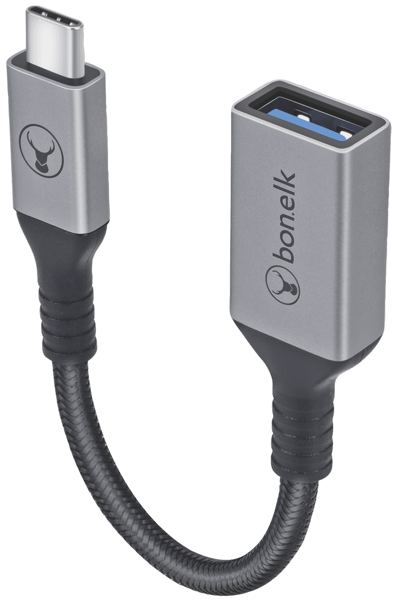 Bonelk USB-C to USB-A Adapter 15cm (Black)