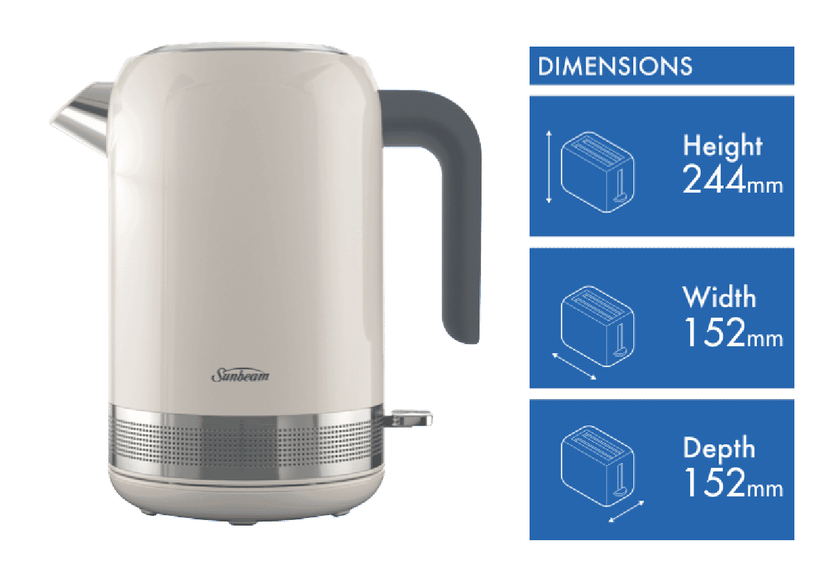 Sunbeam Simply Shine Kettle Cream
