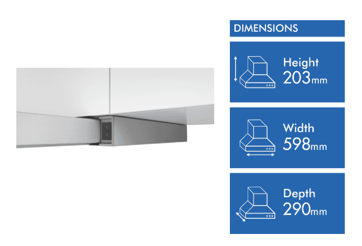 BOSCH DFS067A51B, Serie 4 Telescopic Cooker Hood - 60cm, Silver Metallic - View #3