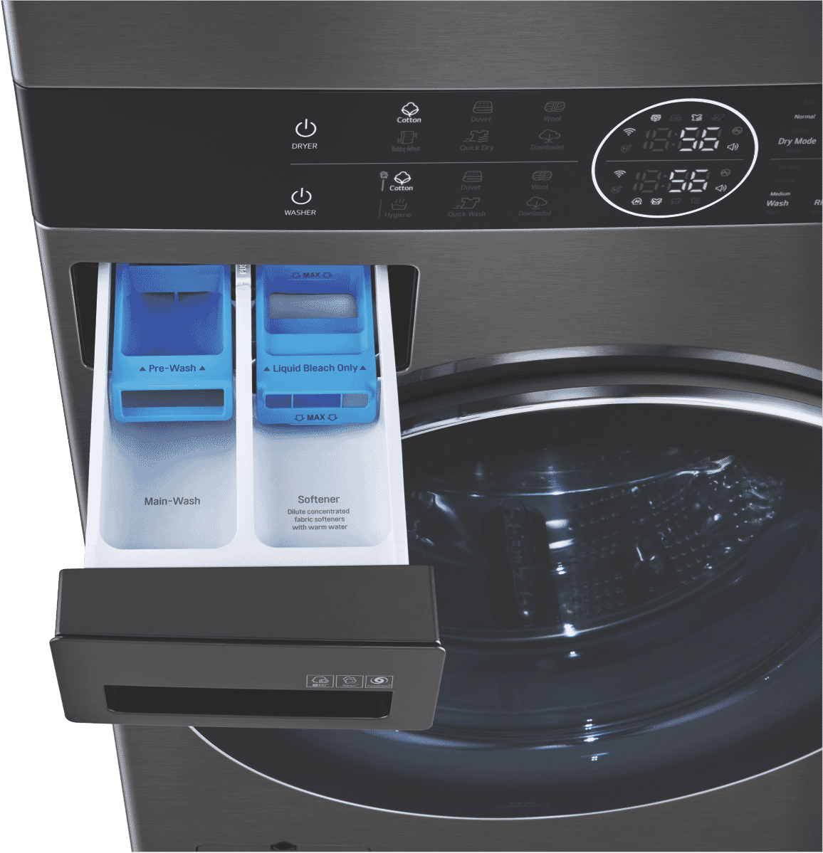 LG WWT1710B WashTower 17kg10kg Combo Washer Dryer at The Good Guys