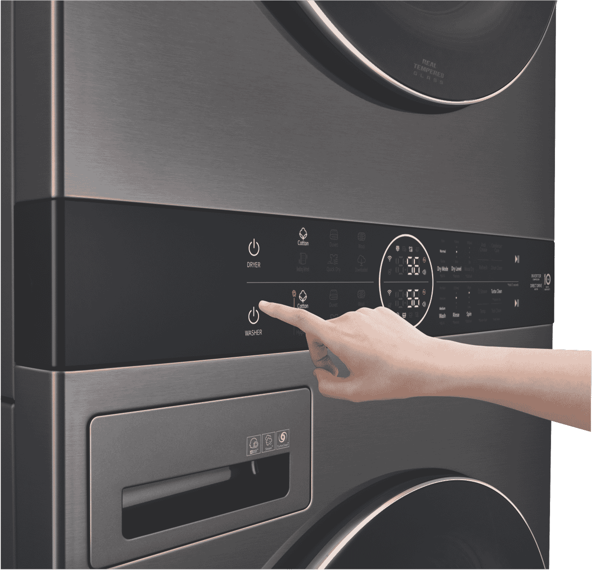 LG WWT1710B WashTower 17kg10kg Combo Washer Dryer at The Good Guys