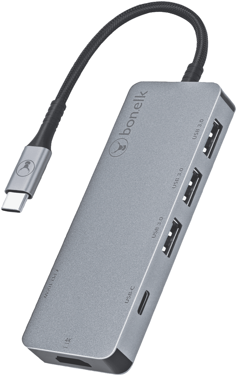 Bonelk Long-Life USB-C to 6 in 1 Multiport Hub