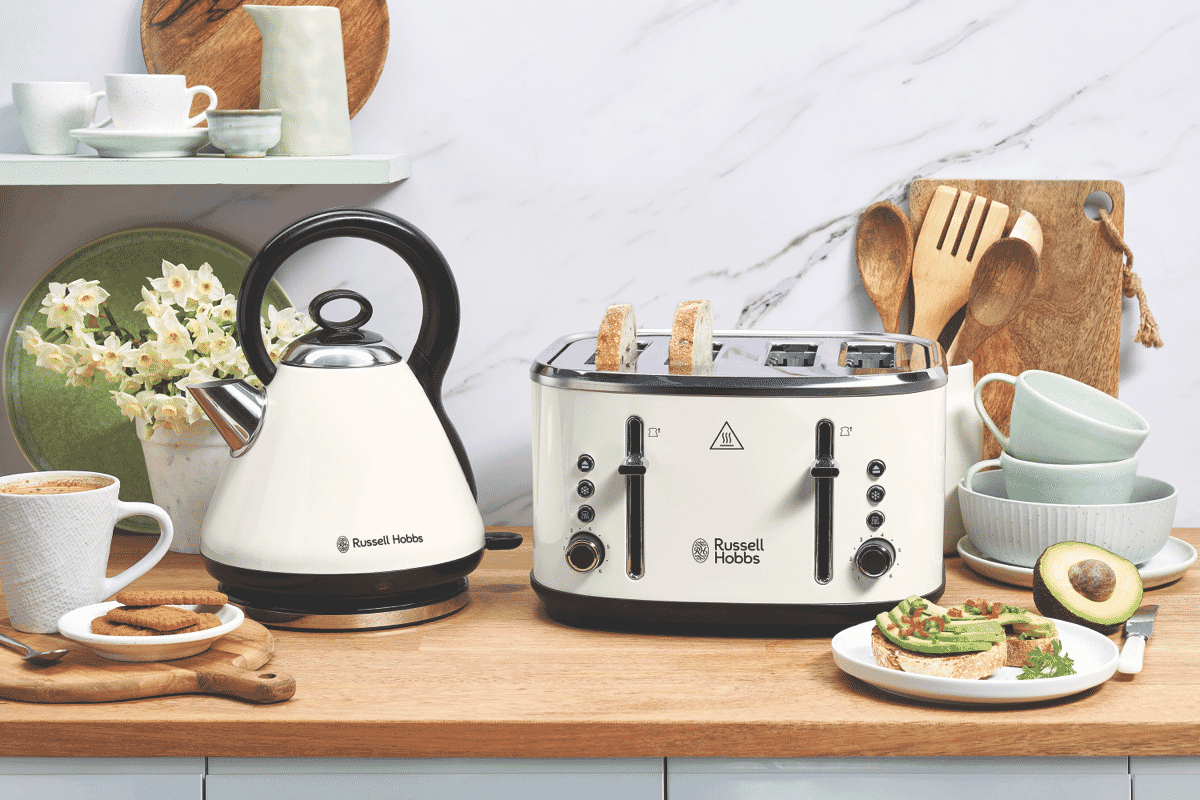 Russell Hobbs RHT445CRM Legacy 4 Slice Toaster Cream at The Good Guys