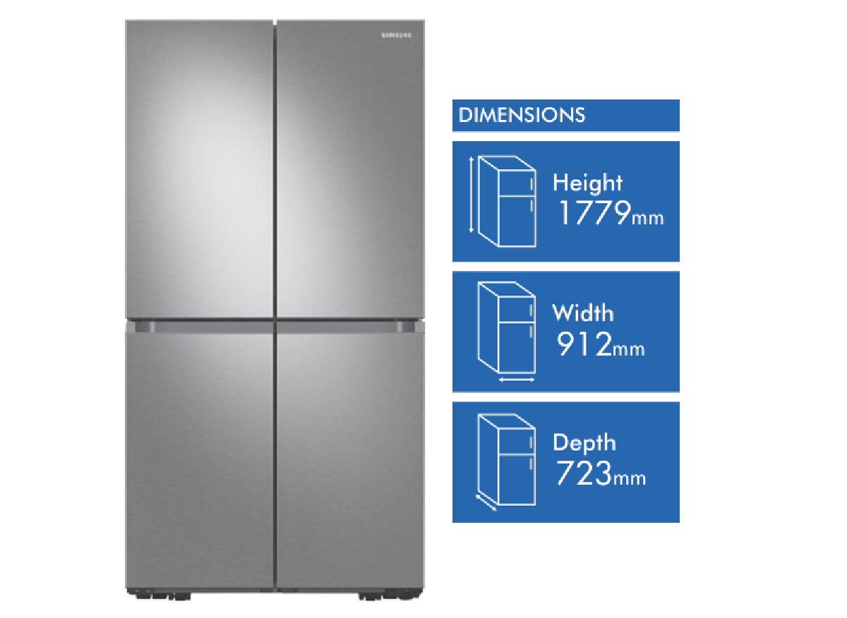 Samsung Srf7500sb 648l French Door Refrigerator At The Good Guys