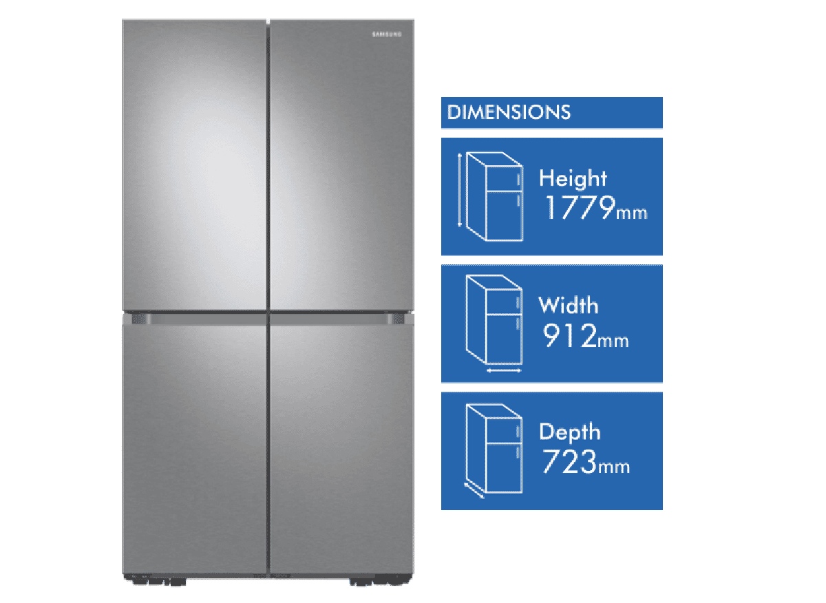 Samsung SRF7500SB 648L French Door Refrigerator at The Good Guys