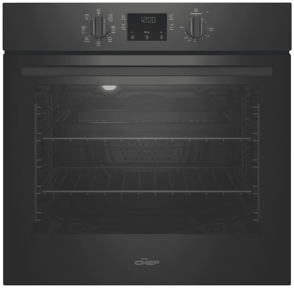 Chef CVE614DB 60cm Electric Oven Black at The Good Guys