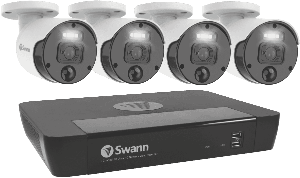 Swann 8 Channel 2TB 4K NVR System - 4 Camera