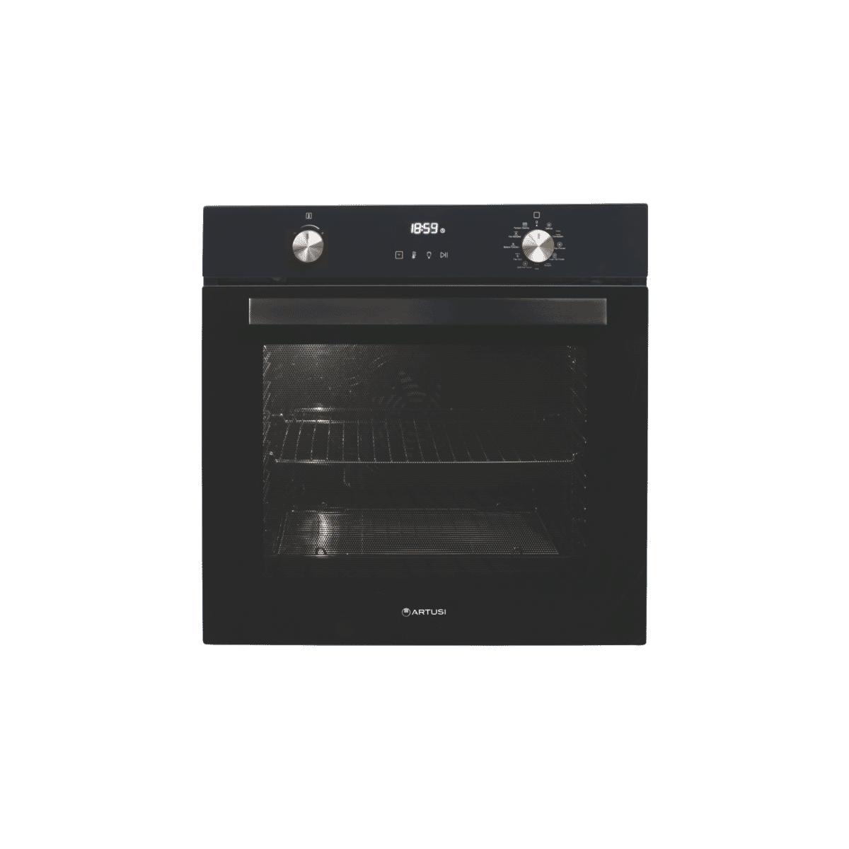 ARTUSI 60cm Built In Pyrolytic Oven Black Glass CAO610BP