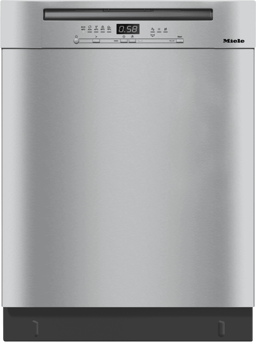 Miele G5210 SCU CLST 60cm Built Under Dishwasher CleanSteel at The Good