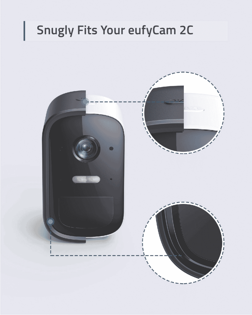 Flexible Halterung für Eufy Cam 2C/2C Pro/3/3C, Metall Klemmhalter für