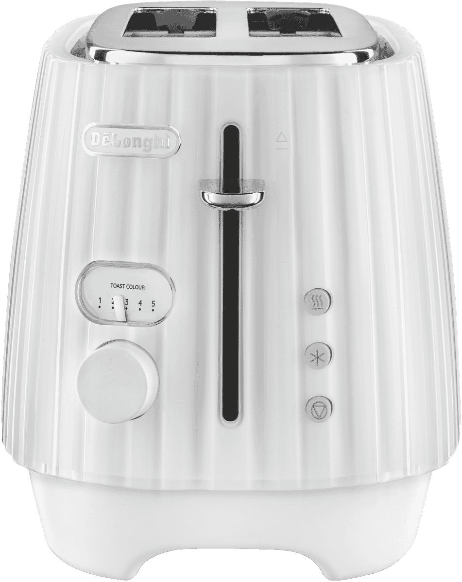 DeLonghi Ballerina 2 Slice Toaster Opaline White