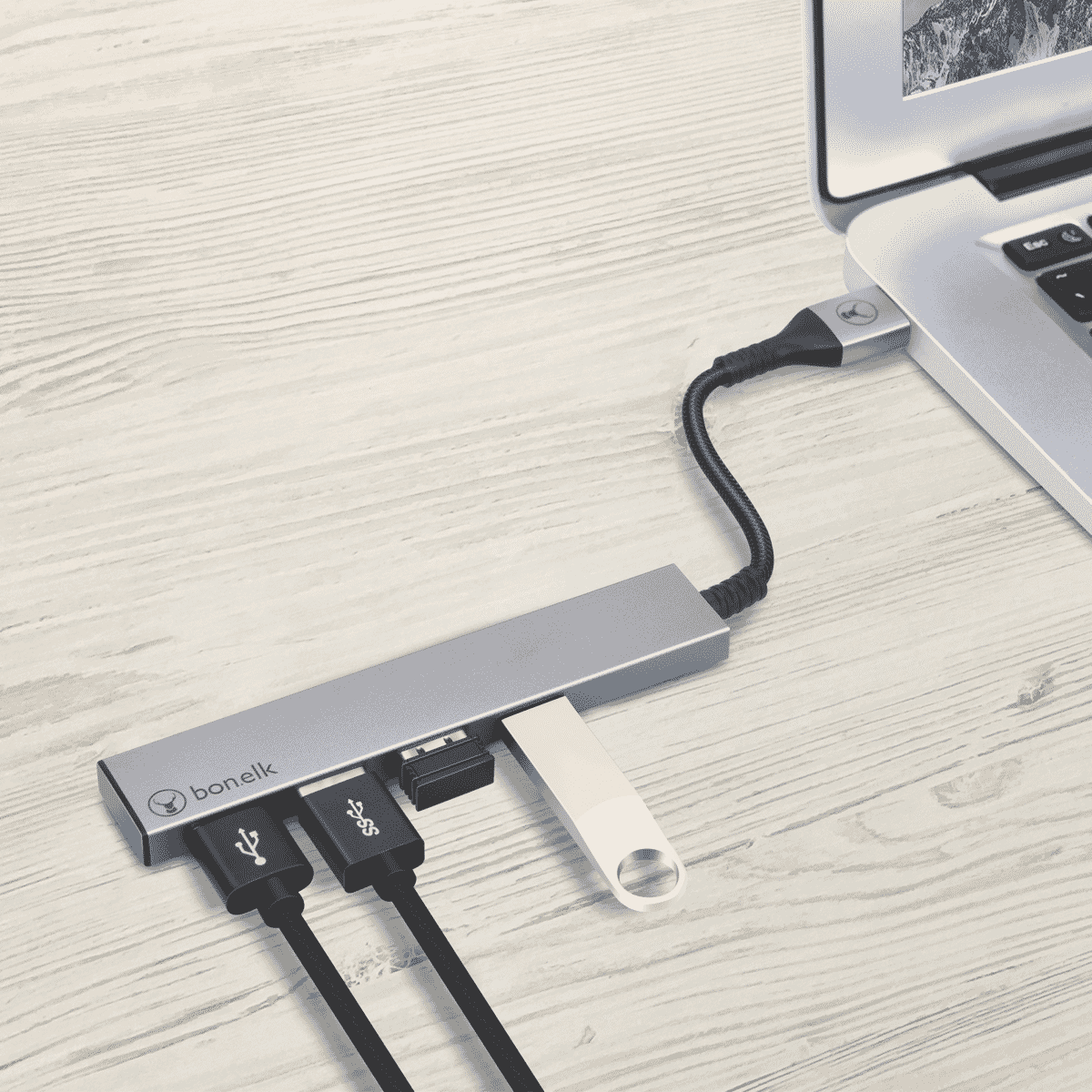 Bonelk Long-Life USB-A to 4 Port USB 3.0