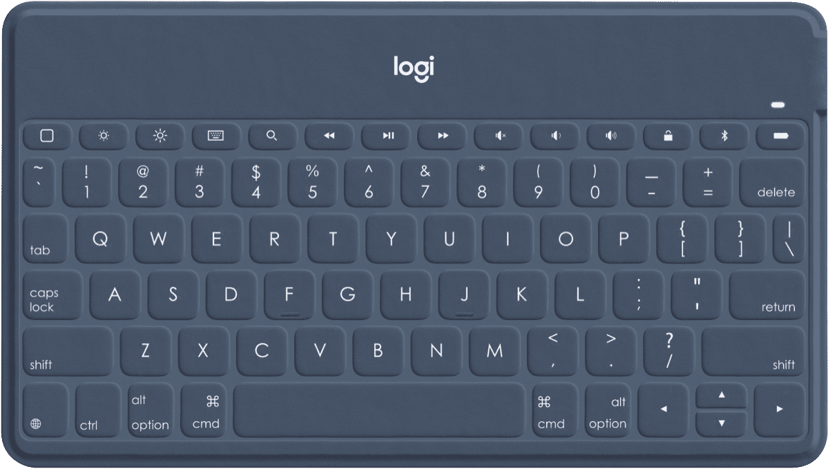 logitech keyboard blue light