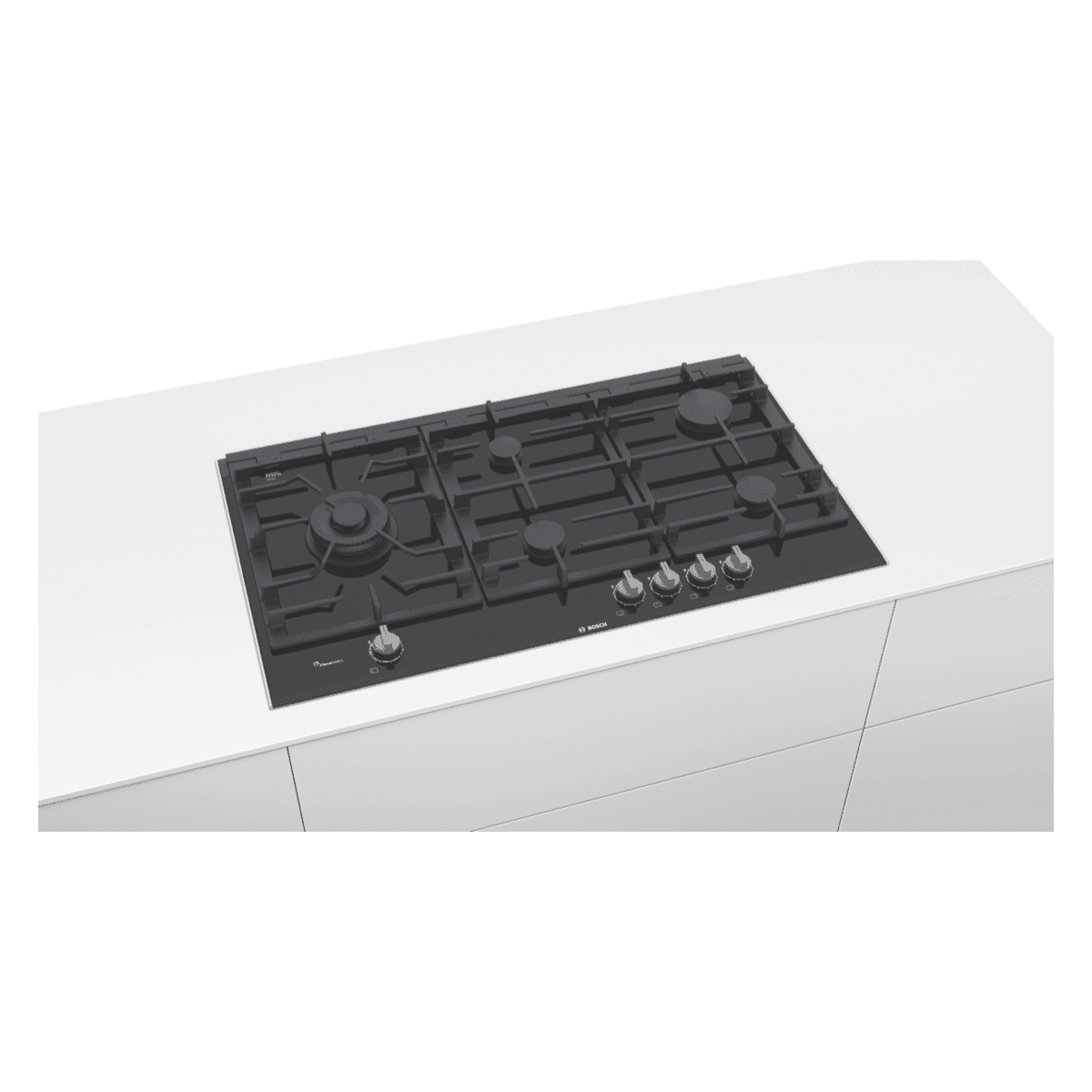 Bosch PRS9A6D70A 90cm Gas on Glass Cooktop at The Good Guys