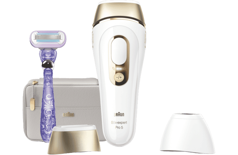 Braun Silk-Expert Pro 5 IPL Laser Hair Removal Device with 4 Extras
