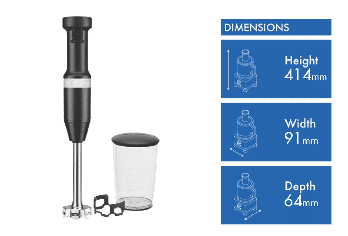 KitchenAid Corded Hand Blender Matte Black 5KHBV53ABM