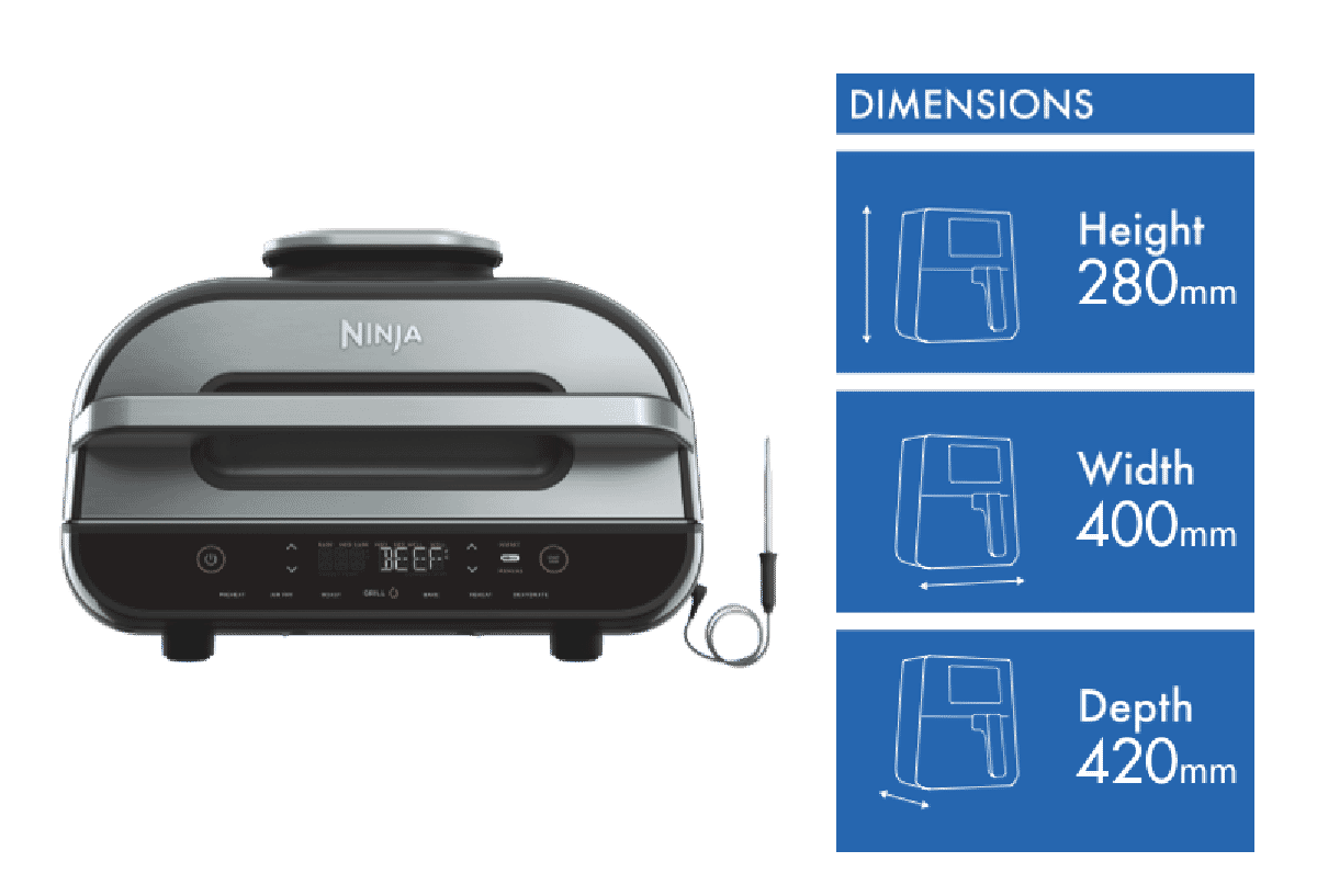Buy Ninja Foodi Smart XL AG551 Grill & Air Fryer at Mighty Ape NZ