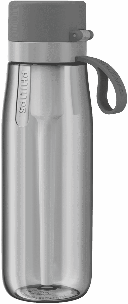 Philips Water GoZero Everyday Insulated Stainless Steel Water Bottle with Philips Everyday Tap Water Filter BPA Free Transform Tap Water Into