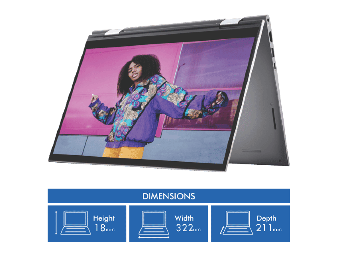 Dell Inspiron 5000 14' i5 8GB 256GB Win 11 2-in-1 Laptop