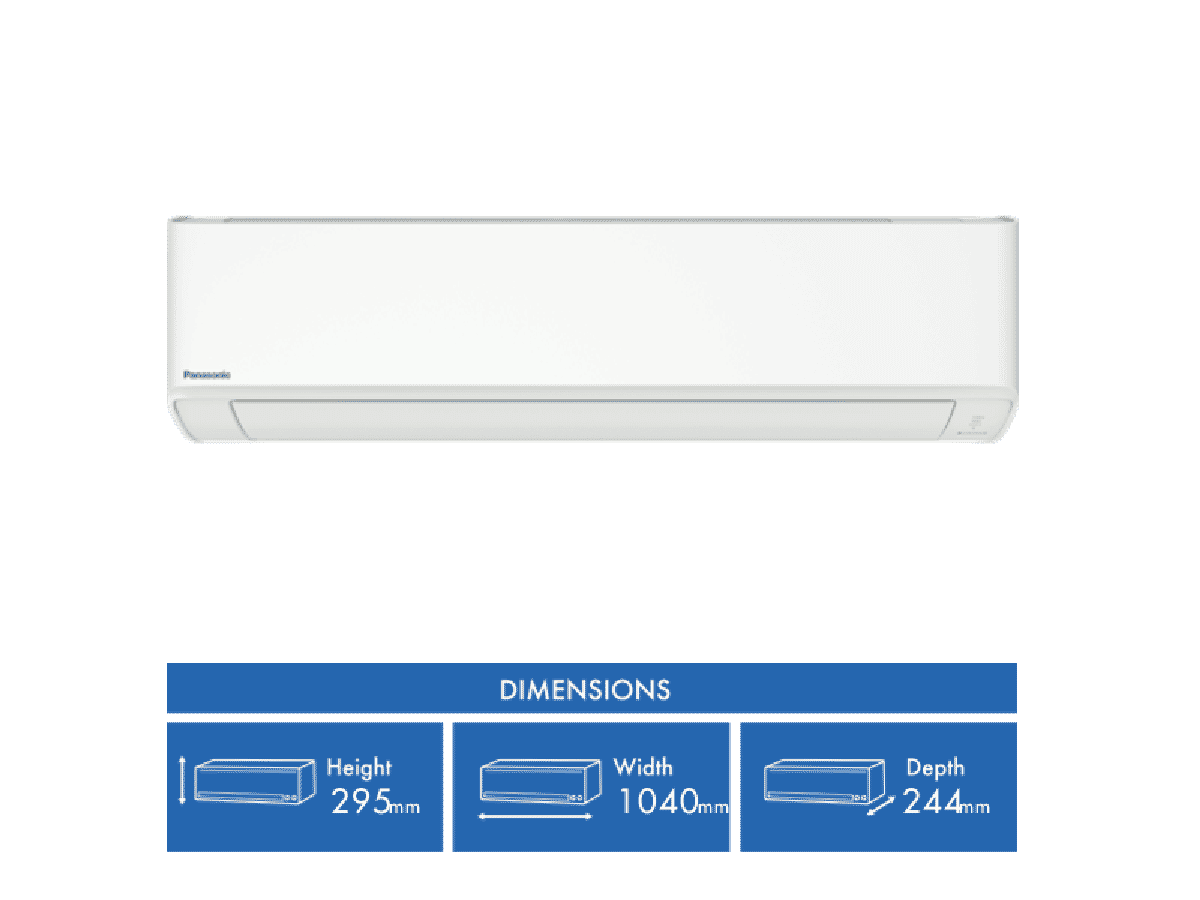Panasonic C8.0kW H9.0kW Reverse Cycle Split System and Air Purifier