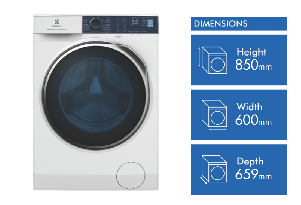 electrolux 9kg front load washing machine with ultramix detergent system