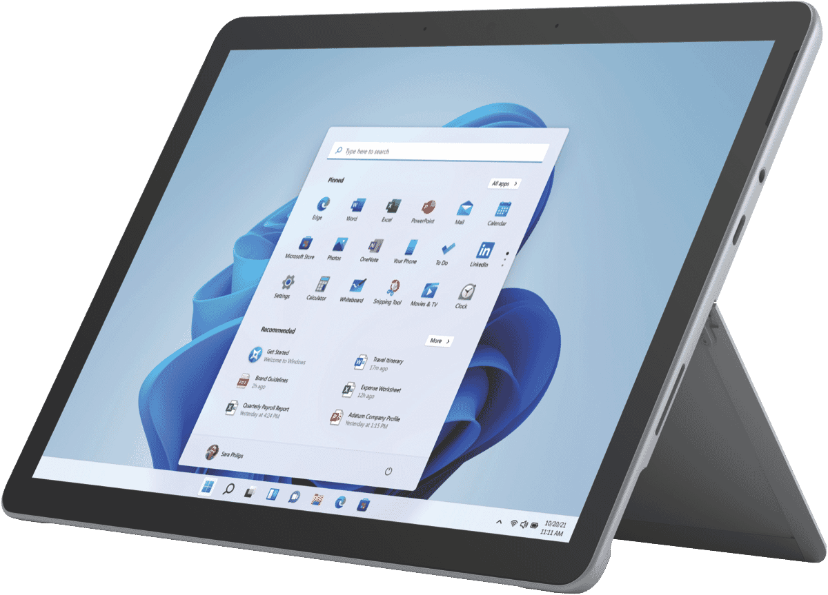 Microsoft Surface Go 3 10.5' Pentium Gold 8GB 128GB Win 11 - Platinum