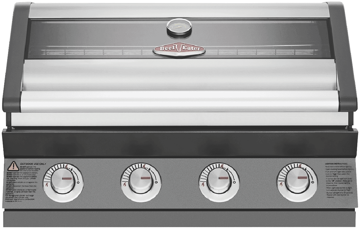 BeefEater 1600 Series Dark 4 Burner Built In BBQ