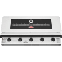 BeefEater1200 Series Stainless Steel 5 Burner Built In BBQ w/ Cast Iron Burners & Grills - Body Only50077729