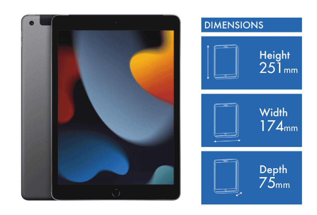 Apple iPad 10.2' (9th Gen) 256GB WiFi+Cell Space Grey