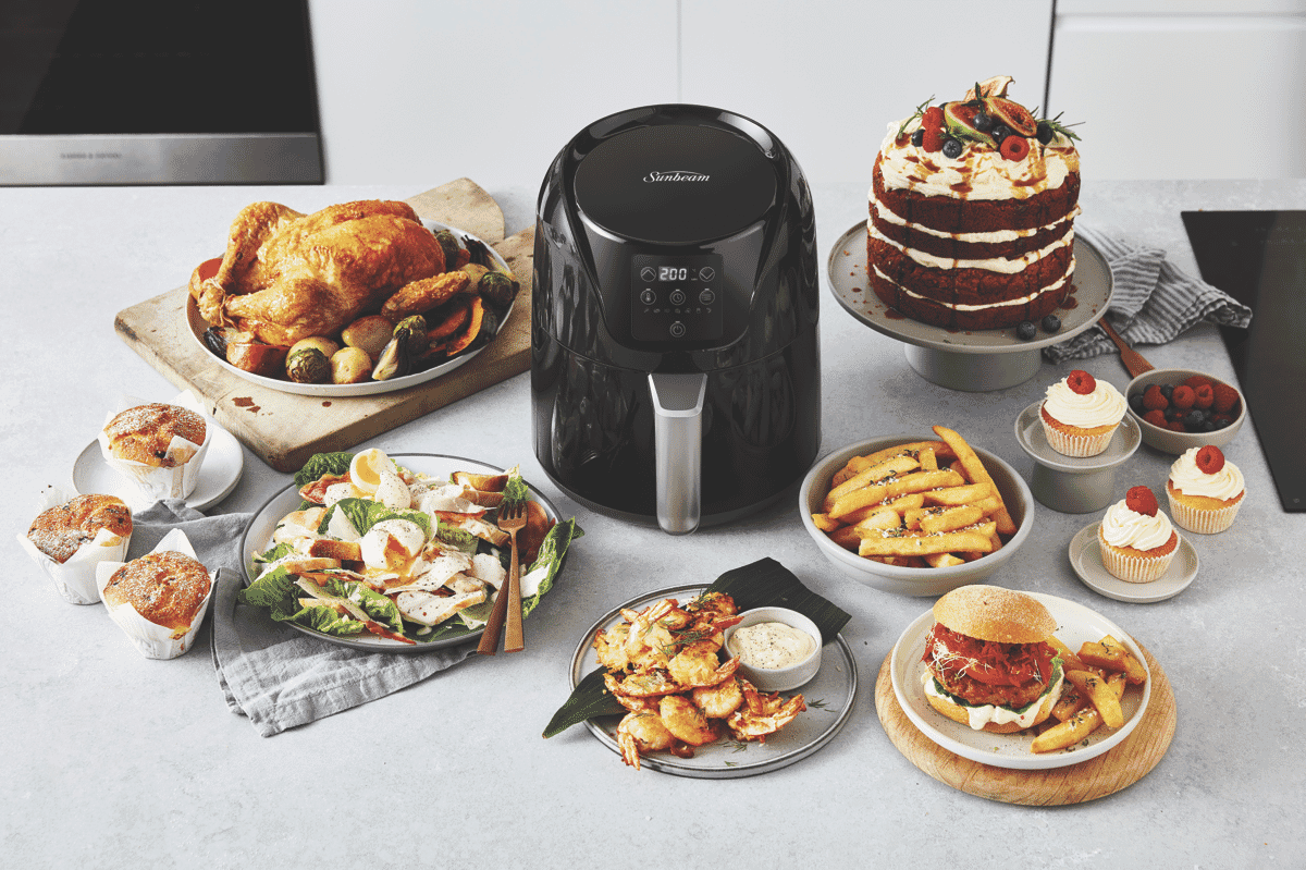 Sunbeam Digital Airfryer Copper Dura Ceramic