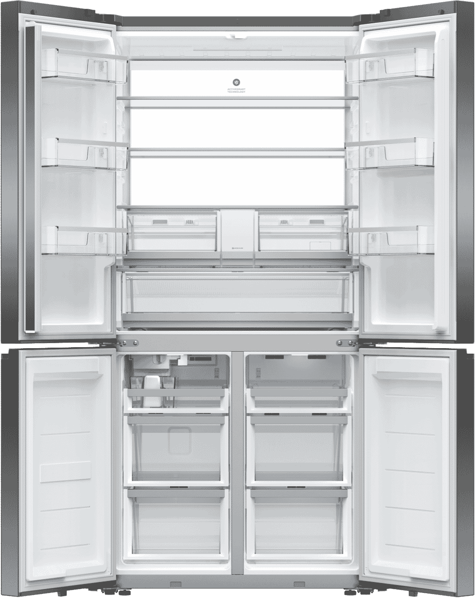 Fisher & Paykel RF730QZUVB1 690L Quad Door Refrigerator at The Good Guys