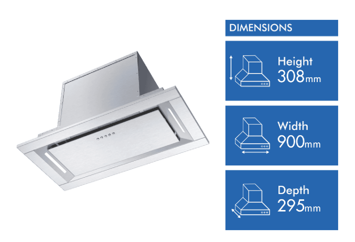 InAlto 90cm Undermount Rangehood