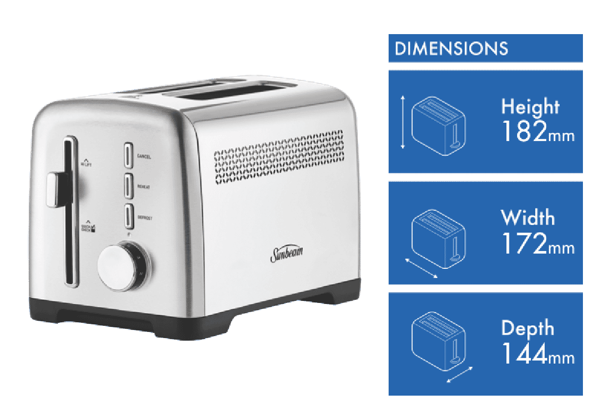 Sunbeam Fresh Start 2 Slice Toaster