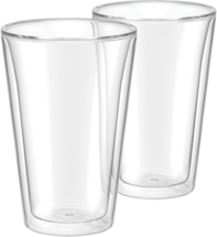 DeLonghi 2 Latte Macchiato Glasses, DBWALLLATTE