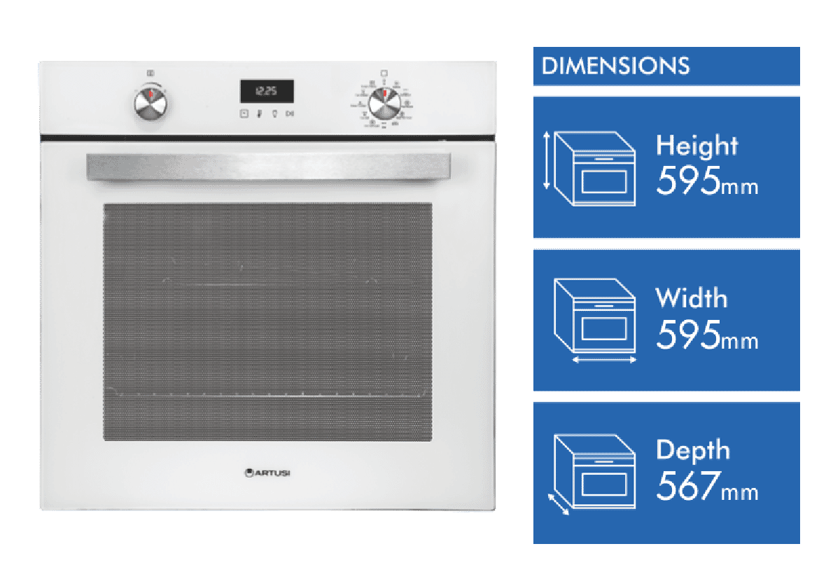 ARTUSI 60cm Pyrolytic Oven