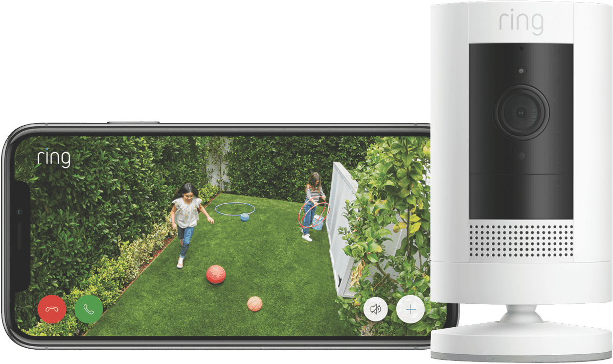 Ring 4-Pack Stick Up Cam Battery White