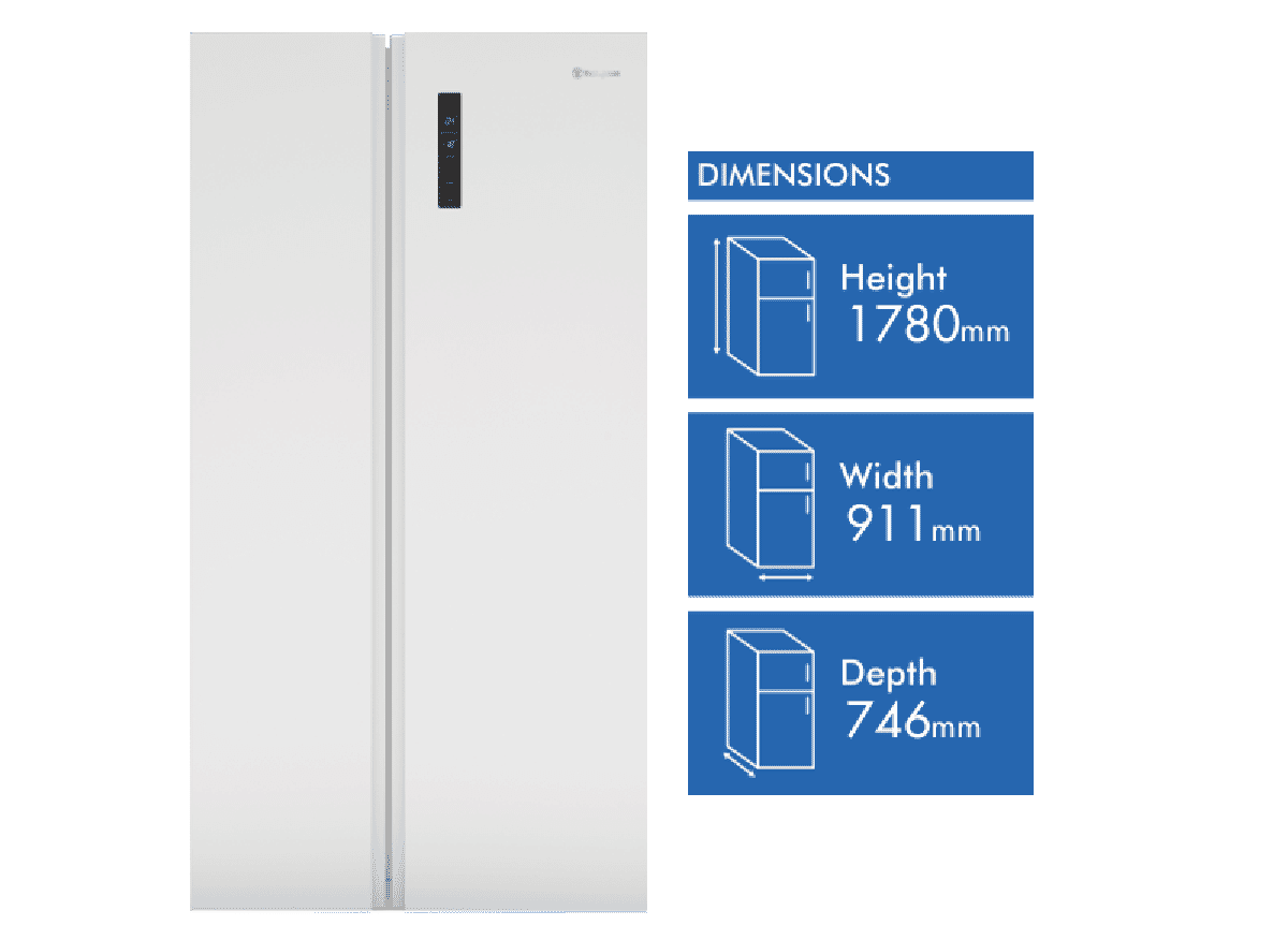 Westinghouse 624L Side By Side Refrigerator