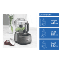 KitchenAid 5 Cups 60-Watt Black Matte Mini Food Chopper in the