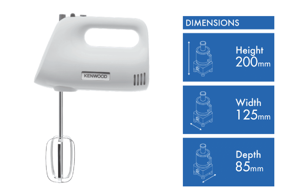 Kenwood HandMix Lite Hand Mixer HMP30WH
