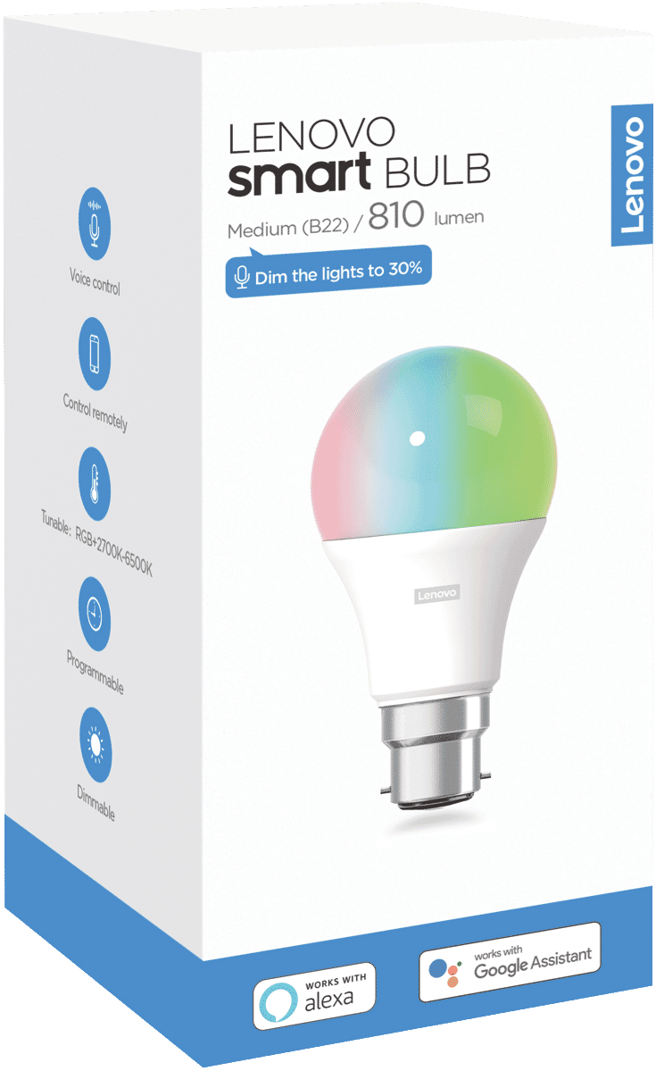 Lenovo Smart Light Bulb (B22) Colour ZG38C03731